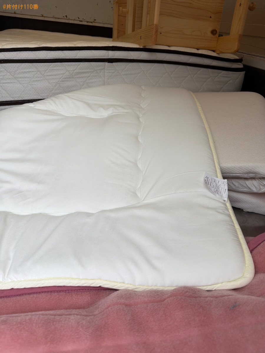 シングルベッドマットレス、ダブルベッドマットレス、布団等の回収